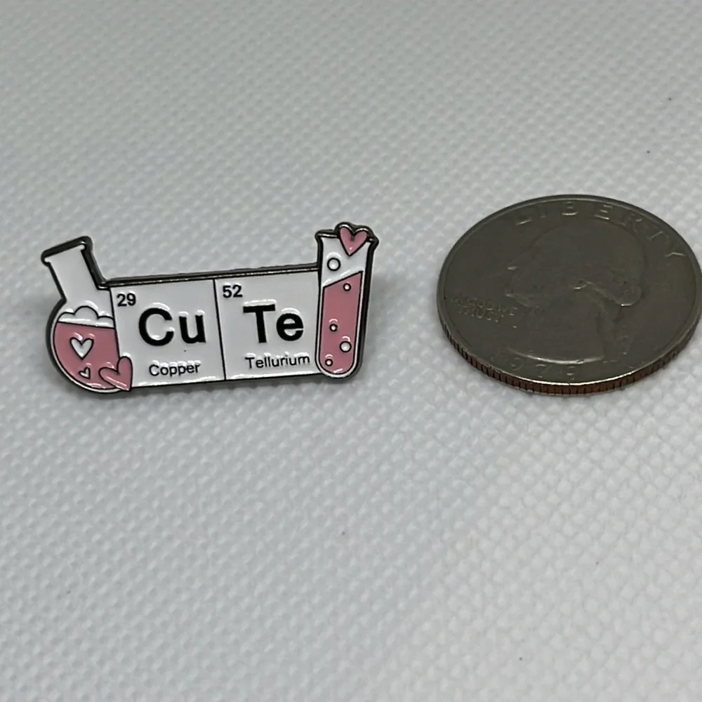 Chemistry Science Nerd brooch‎ lapel pin backpack pin hat pin